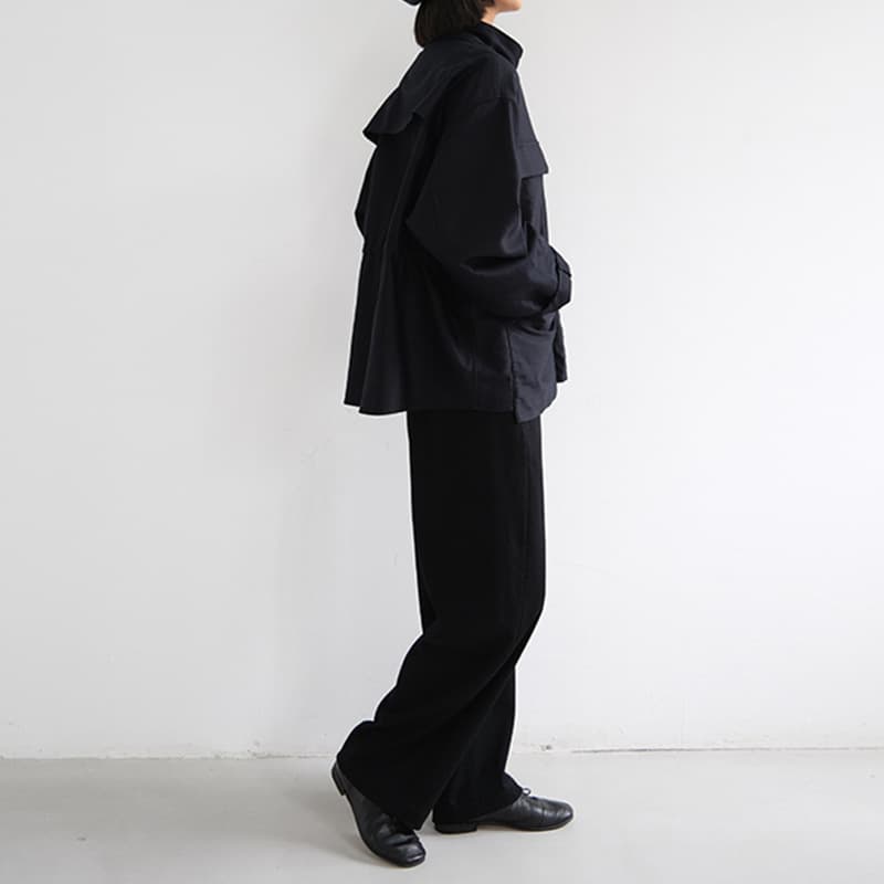 タックワイドパンツ ゆとりの美シルエット快適パンツ