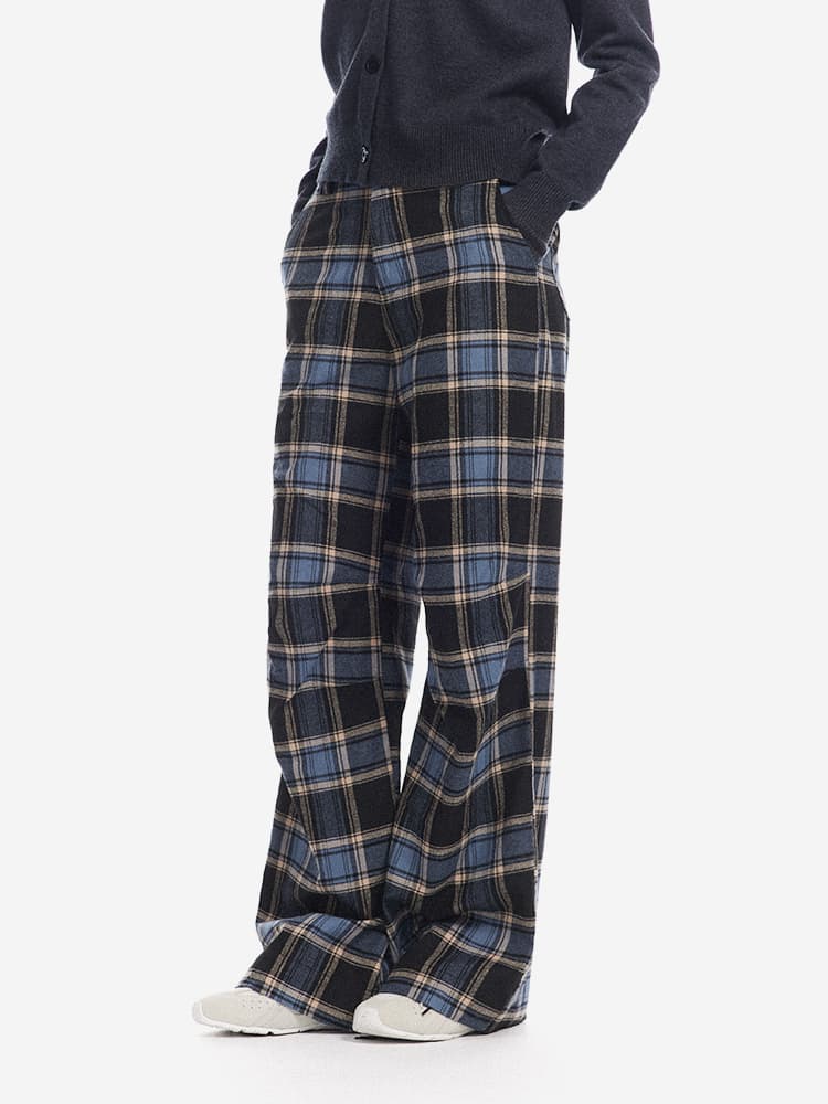 タックワイドパンツ タック入りリネンワイドパンツ
