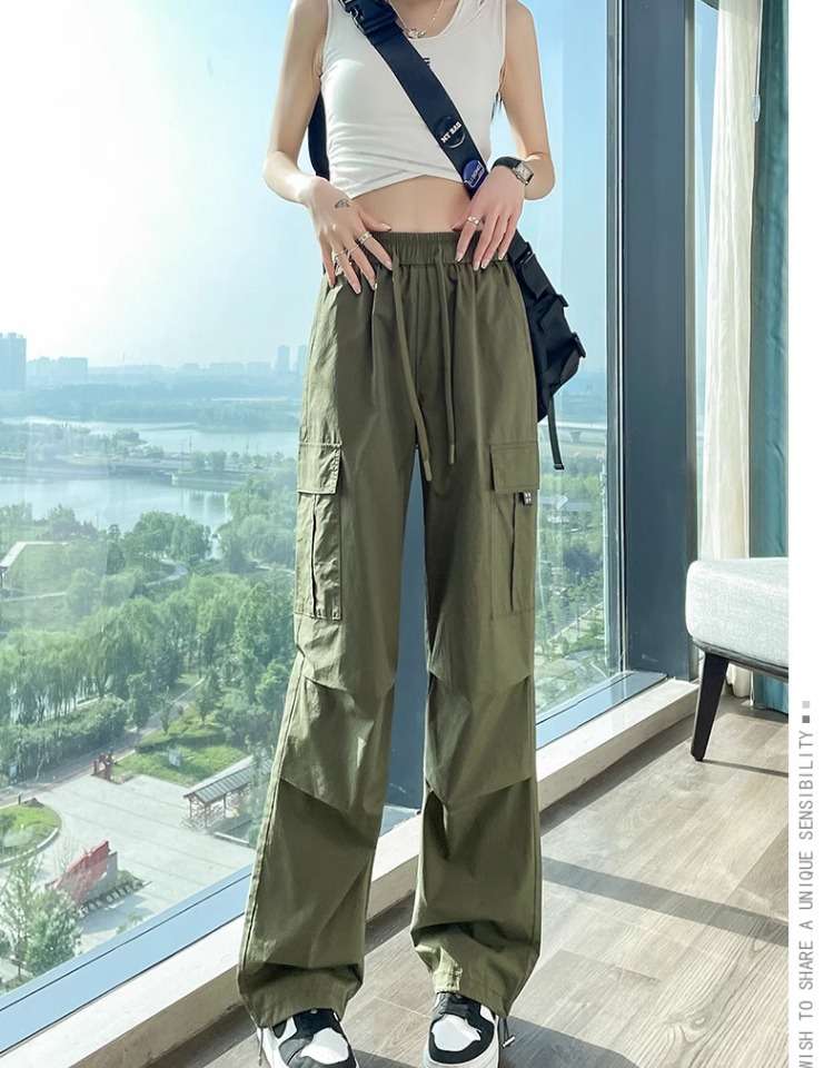 タックワイドパンツ やわらかストレッチワイドパンツ