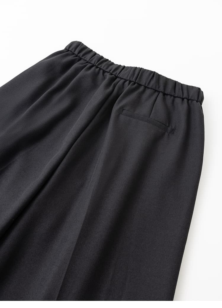 タックワイドパンツ リラックスワイドタックギャザーパンツ