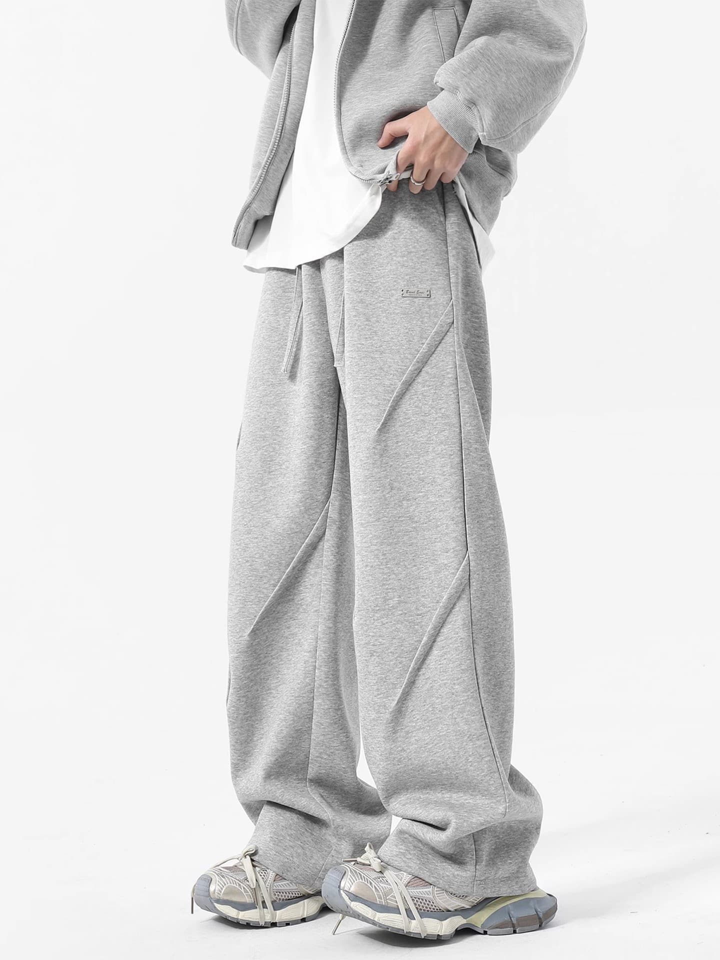 タックワイドパンツ ゆとりストレッチタックパンツ