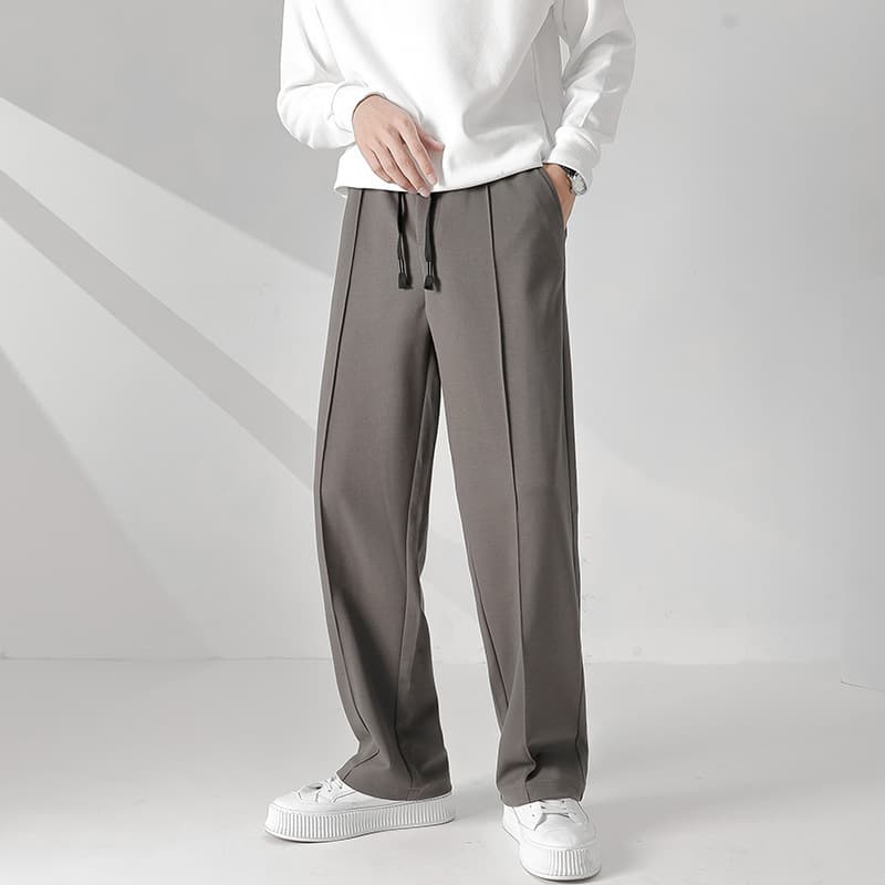 タックワイドパンツ はきこなし自由自在ストレッチワイドパンツ