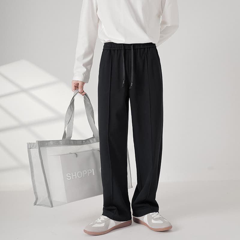 タックワイドパンツ はきこなし自由自在ストレッチワイドパンツ