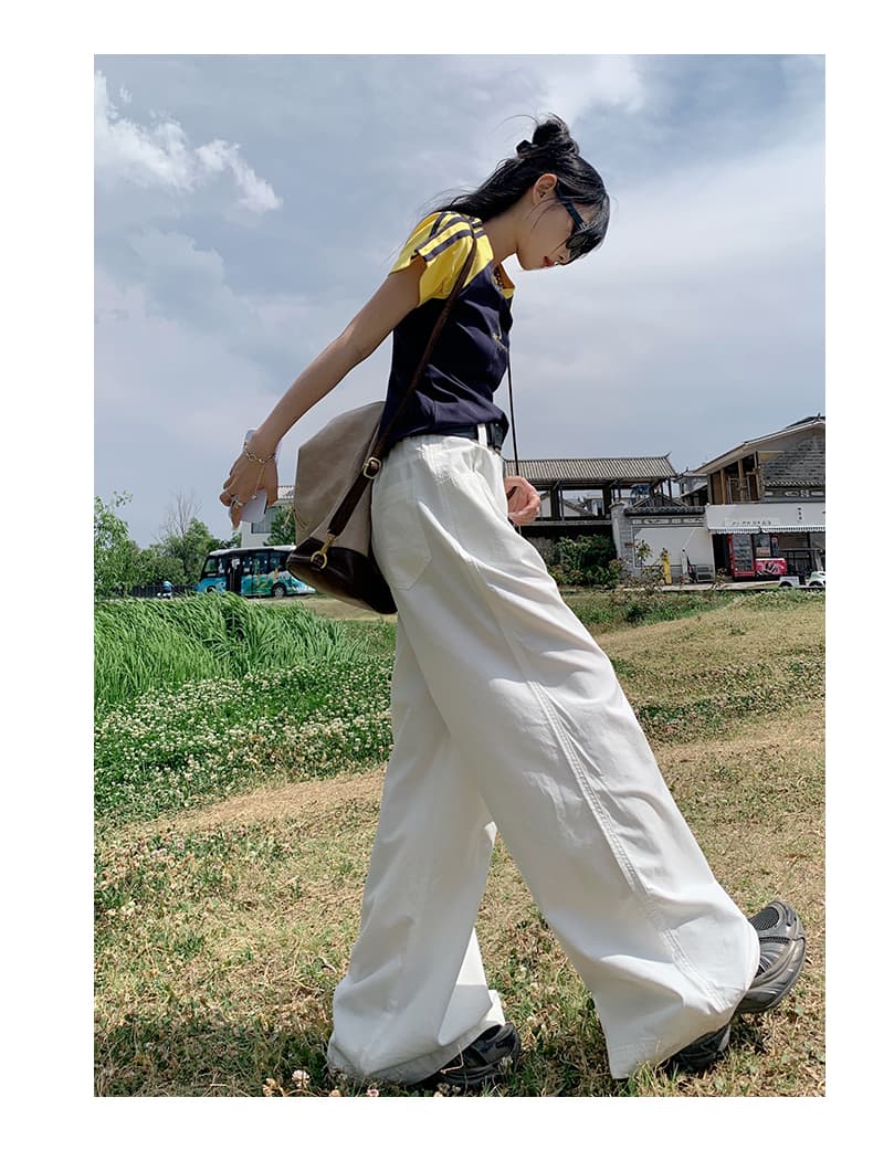 タックワイドパンツ タックワイドパンツ ゆったり贅沢タックワイドパンツ