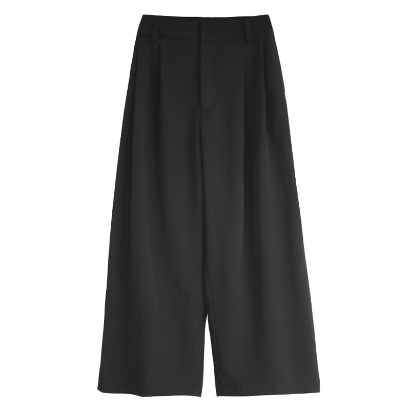 タックワイドパンツ タックワイドパンツ 上品なたたずまい ゆったりタック入りパンツ