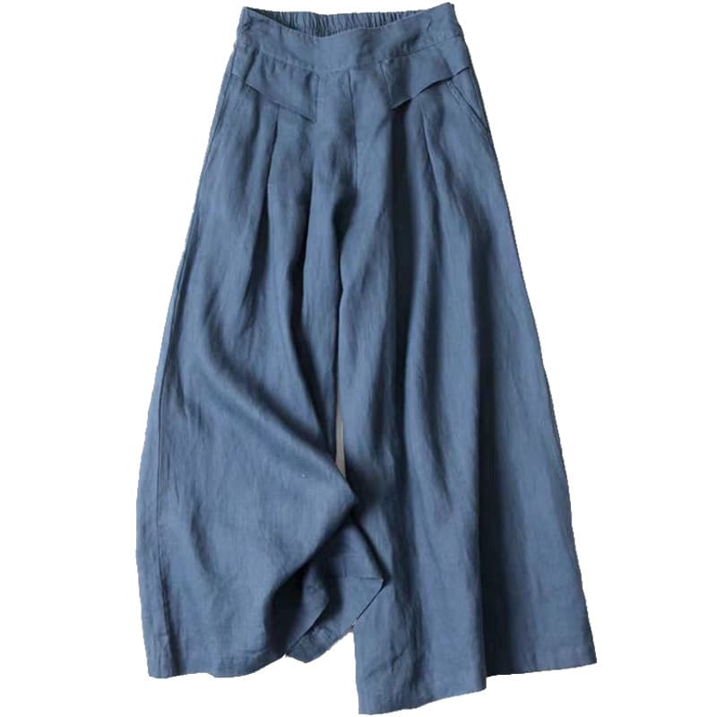 タックワイドパンツ すっきりシルエット美脚ワイドパンツ