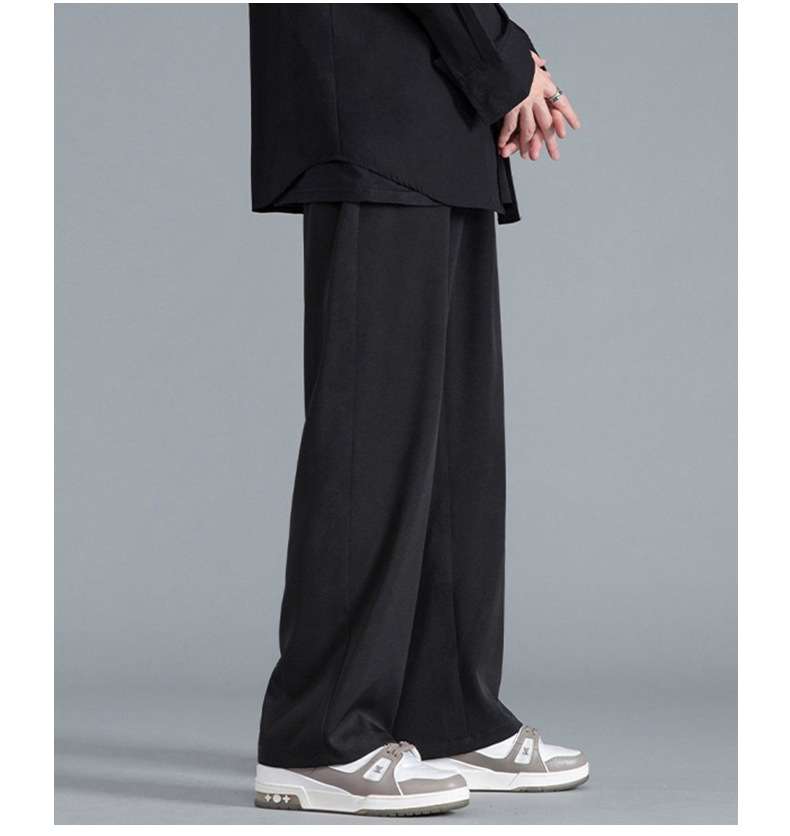 なめらかストレッチタックワイドパンツ