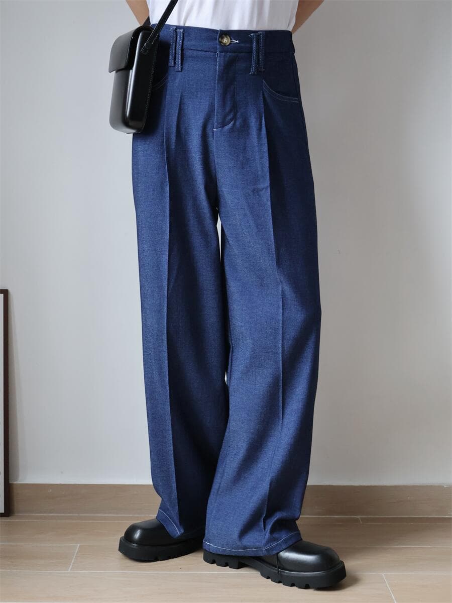 タックワイドパンツ タックワイドパンツ ゆったり美シルエットタックパンツ