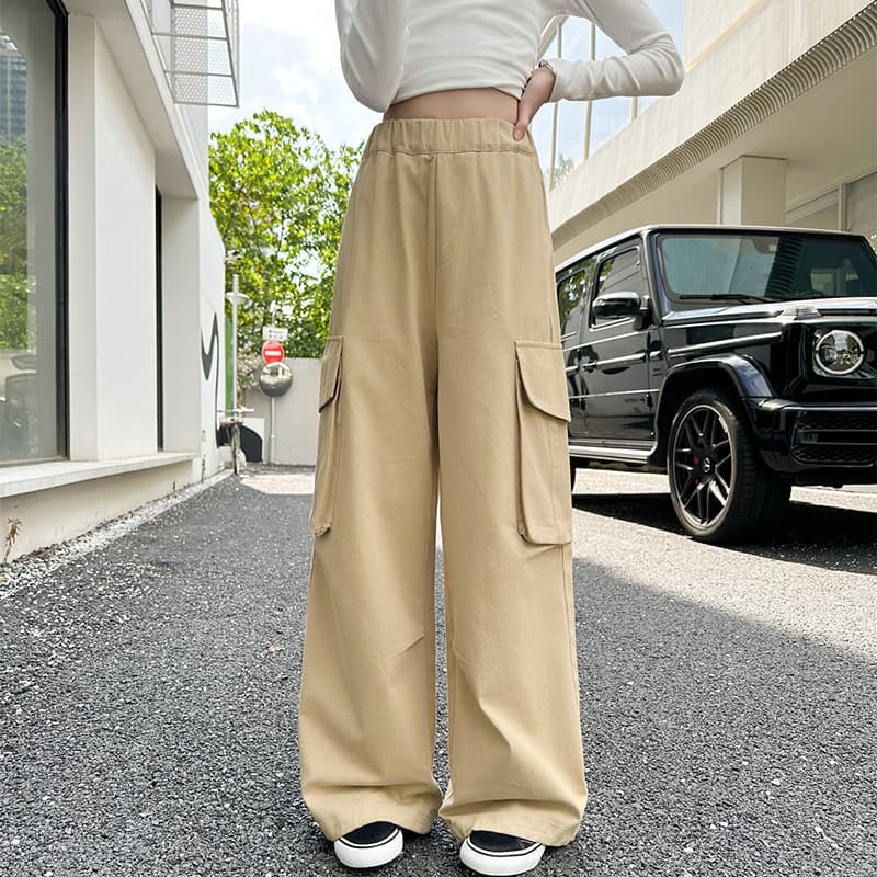 タックワイドパンツ リラックスカーゴワイドパンツ