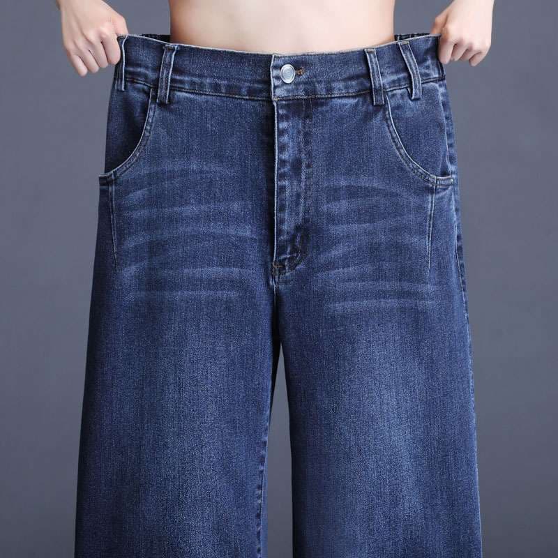タックワイドパンツ リラックスワイドタックデニムパンツ