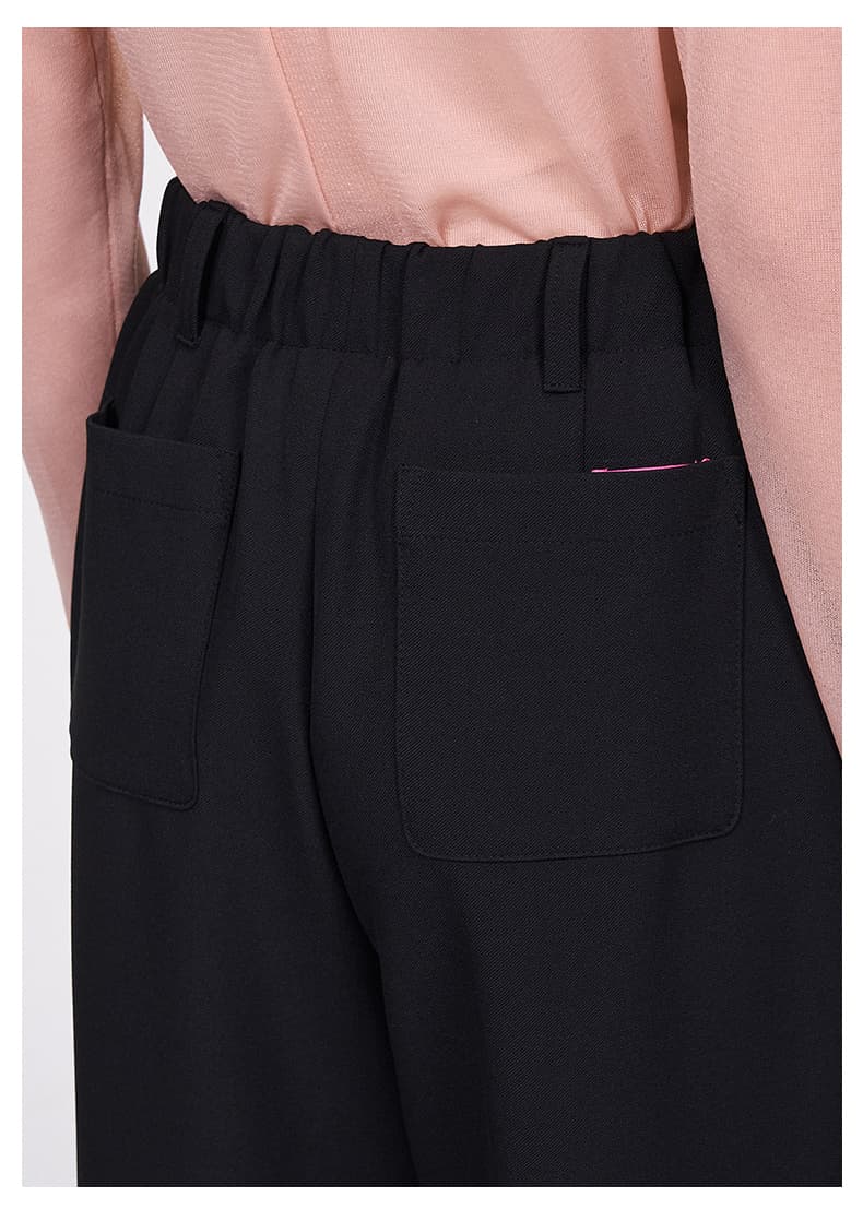 タックワイドパンツ シンプルワイドリネンパンツ