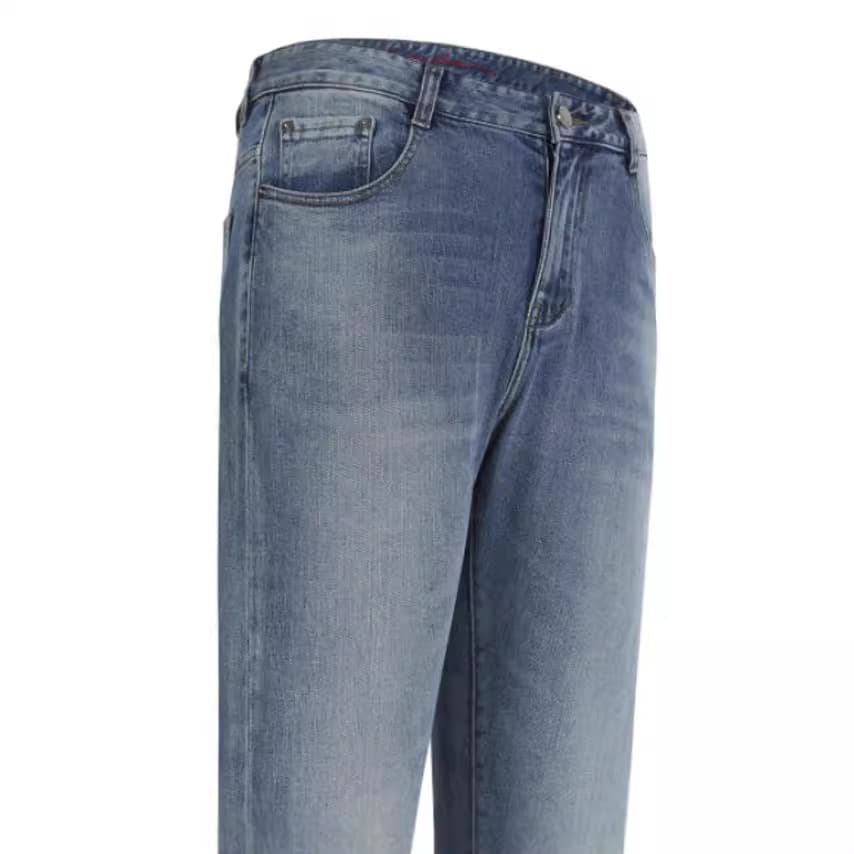 タックワイドパンツ すっきりワイドタックデニムパンツ