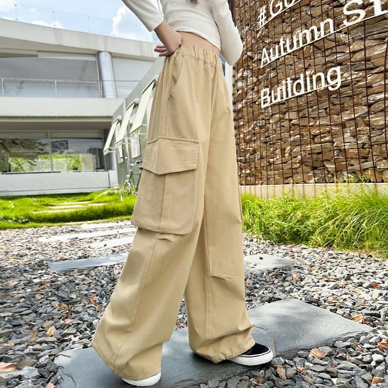 タックワイドパンツ リラックスカーゴワイドパンツ