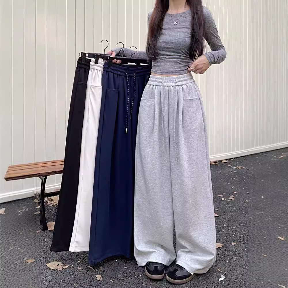上品タックワイドパンツ ゆったり快適