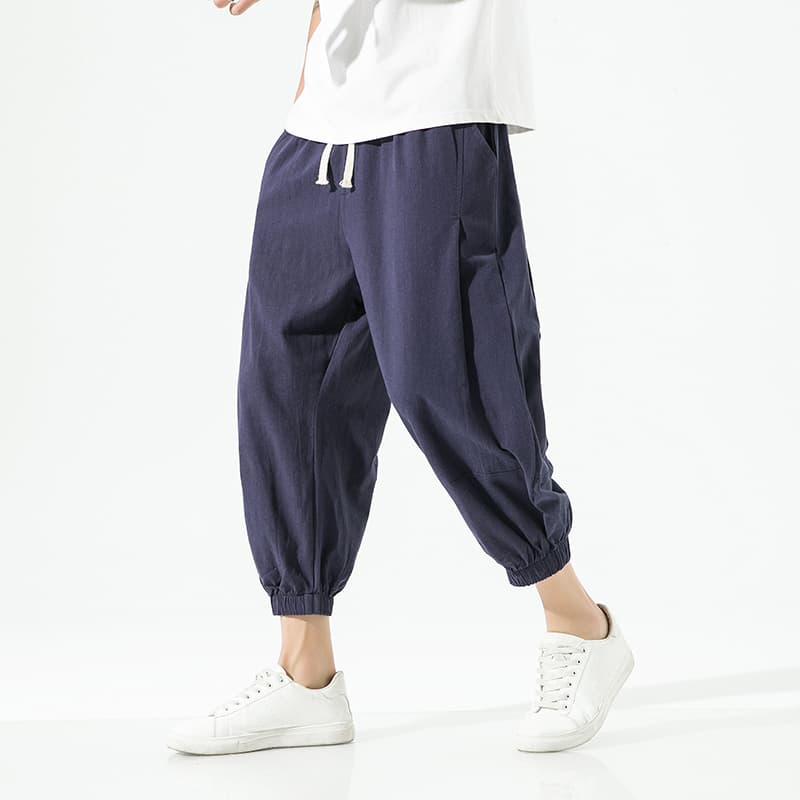 タックワイドパンツ リラックスリネンワイドパンツ