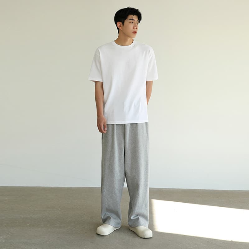 タックワイドパンツ なめらか上質リネンワイドパンツ