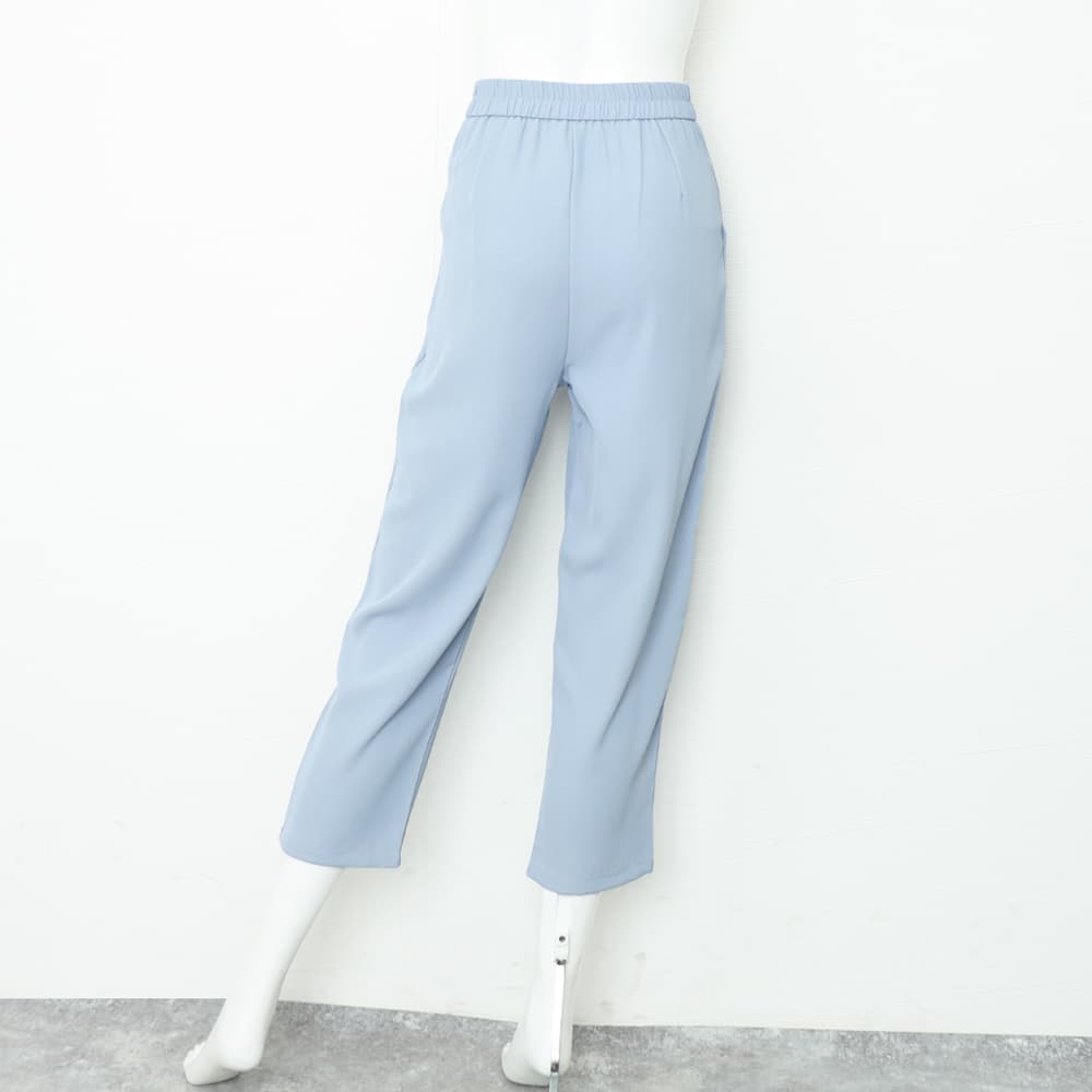 美脚タックワイドパンツ九分丈多色展開